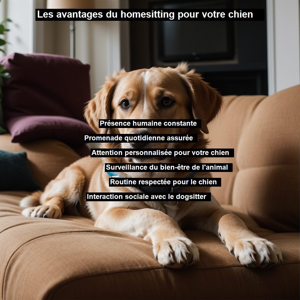 le homesitting est bénéfique pour le chien pour garder une routine qui est importante pour son bien-être